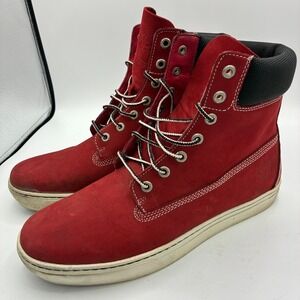 Timberland Earthkeepers 2.0 Cupsole 6" Boots Red Nubuck 8659R Men's Size 11